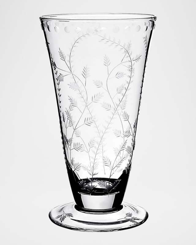 Fern Footed Flower Vase, 12.5"